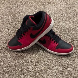 Nike Red and Black Athletic Shoes